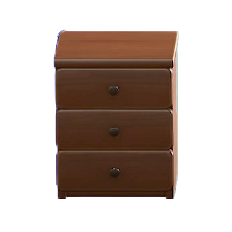 The Brown version of Simple Small Dresser