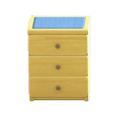 The Blue (Cloth) version of Simple Small Dresser