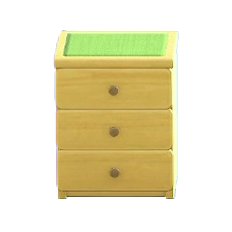 The Green (Cloth) version of Simple Small Dresser