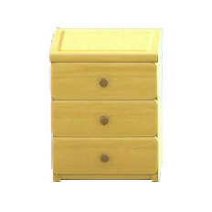 The Yellow (Cloth) version of Simple Small Dresser