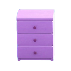 The Purple version of Simple Small Dresser