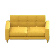 The Yellow (Fabric) version of Simple Sofa