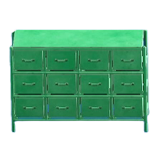 The Green version of Vintage Dresser