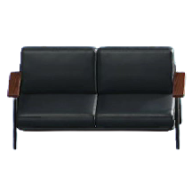 The Black version of Vintage Sofa
