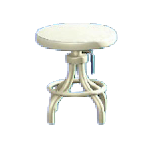 The White version of Vintage Stool