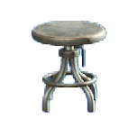 The Silver version of Vintage Stool