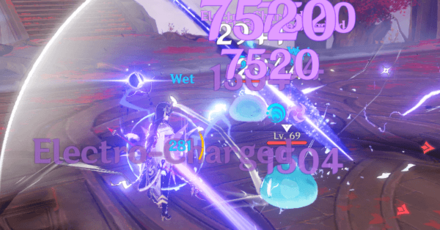 Genshin - Trigger Electro-Charged Reactions in Slumbering Court