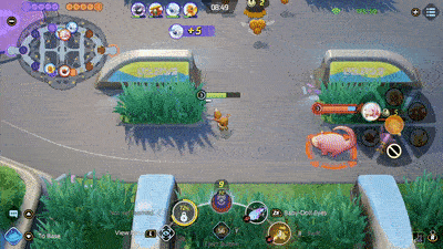 Pokemon UNITE - Sylveon Using Baby Doll Eyes on Slowbro