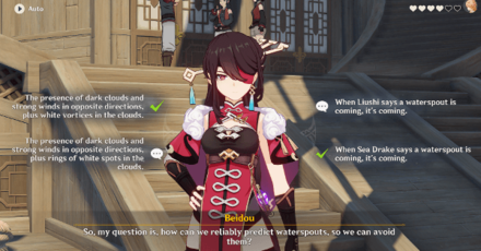 Genshin - Beidou Hangout Quiz