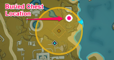 Genshin - Beidou Hangout - Clues in the Poem Treasure Location