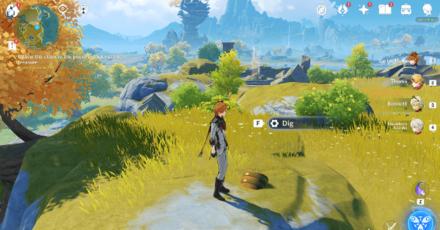 Genshin - Beidou Hangout - Clues in the Poem Treasure World View Location