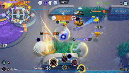 Pokemon UNITE - Absol Hitting Multiple Targets with Unite Move