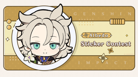 Genshin - Kreideprinz Albedo Sticker Contest
