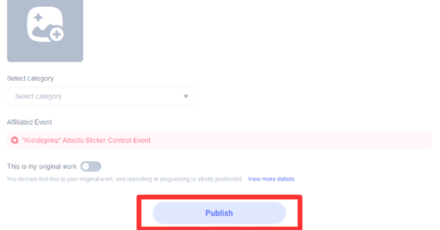 Genshin - Albedo Sticker Contest - Click Publish