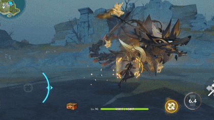 Genshin - Golden Wolflord - Tail Slam