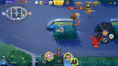 Pokemon UNITE - Sylveon Using Mystical Fire on Blastoise