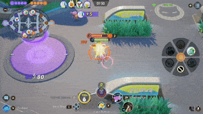 Pokemon UNITE - Sylveon Using Draining Kiss on Venusaur