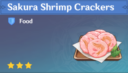 Genshin Impact - How to Get Sakura Shrimp Crackers and Effects
