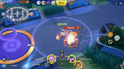 Pokemon UNITE - Sylveon Using Draining Kiss on Blastoise