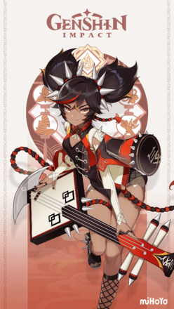 Genshin - Xinyan Mini-Game Wallpaper