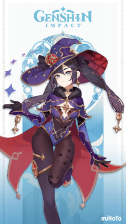 Genshin - Mona Mini-Game Wallpaper