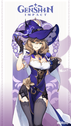 Genshin - Lisa Mini-Game Wallpaper