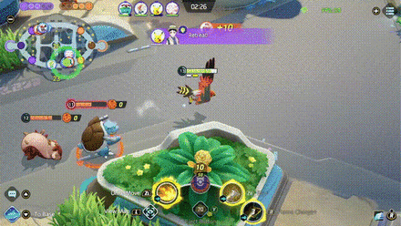 Pokemon UNITE - Talonflame Pushing Enemies with Unite Move.gif