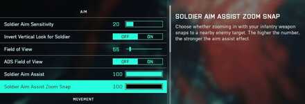 Battlefield 2042 - Soldier Aim Assist Zoom Snap