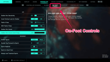 Battlefield 2042 - Aim Assist Settings