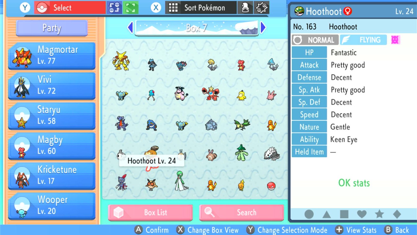 Pokemon BDSP Pokerus Infected Boxes