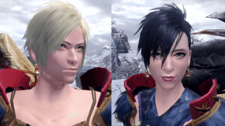 MH Rise - Male and Female Kunai Earrings Hunter Layered Armor
