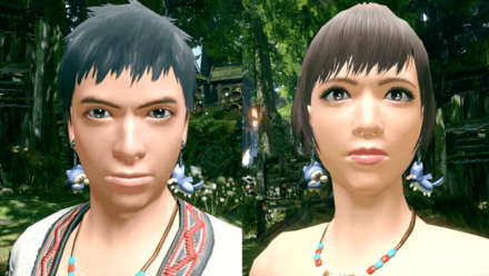 MH Rise - Male and Female Woofpurr Earrings Hunter Layered Armor