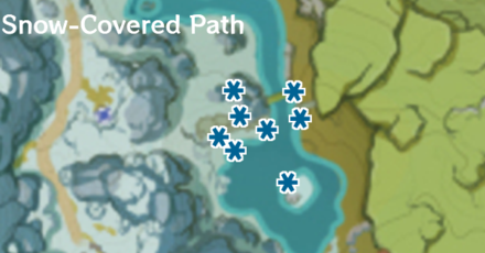Genshin - Dragonspine Special Training - Tracker Training Snow-Covered Path Location