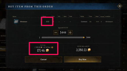 New World - High Population Trading Post