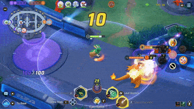 Pokemon UNITE - Decidueye Saving Machamp Using Leaf Storm