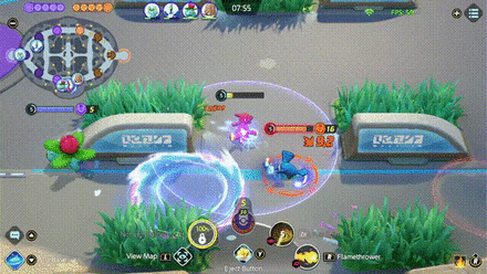 Pokemon UNITE - Charizard Hit and Run with Flamethrower