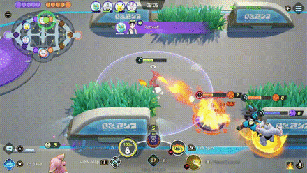 Pokemon UNITE - Charizard Pressuring HP with Fire Spin