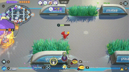 Pokemon UNITE - Charizard Pushing Machamp Back with Fire Punch