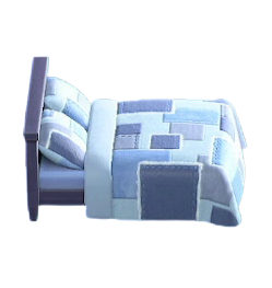 The Cool version of Patchwork Bed