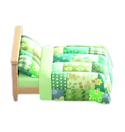 The Leaves version of Patchwork Bed