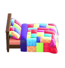 The Vivid version of Patchwork Bed