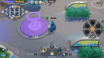 Pokemon UNITE - Snorlax Using Rest in Goal Zone