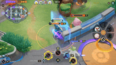 Pokemon UNITE - Snoralx Using Block on Talonflame