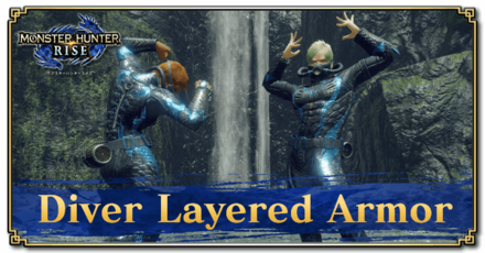 Monster Hunter Rise (MH Rise) - Diver Layered Armor Banner