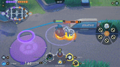 Pokemon UNITE - Snorlax Defeating Machamp With Flail