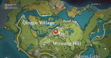 Genshin - Chi of Yore - Qingce Village Fragment 2 Location