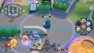 Pokemon UNITE - Snorlax Using Heavy Slam and Power Nap