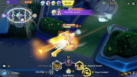 Pokemon UNITE - Machamp Activating Close Combat after Unite Move