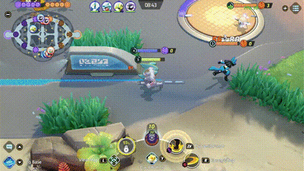 Pokemon UNITE - Machamp Bursting Lucario with Karate Chop