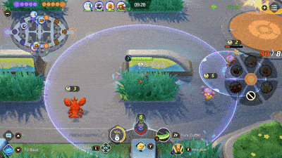 Pokemon UNITE - Crustle Stealing Aipom from Slowbro Using Rock Slide